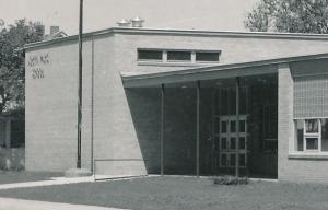 RPPC North Park School at Broken Bow, Custer County NE, Nebraska - pm 1955