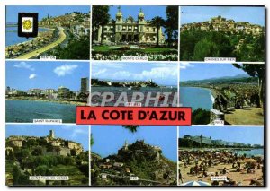 Modern Postcard The French Riviera Menton Monte Carlo Cagnes sur Mer Saint Ra...