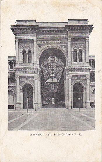 Italy Milano Arco della Galleria