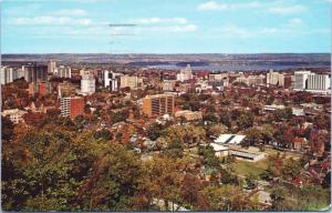 Hamilton ON Ontario from Hamilton Mountain c1968 Vintage Postcard D70