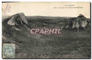 Old Postcard L & # 39Auvergne Tuiliere Rocks And Sanadoire