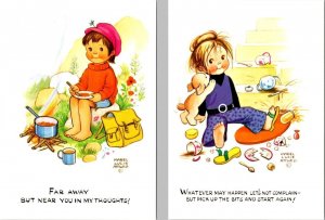 2~4X6 Art Postcards CUTE CHILDREN/KIDS By Artist/Illustrator MABEL LUCIE ATTWELL