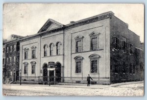 Baltimore Kansas Postcard Eutaw St Methodist Church Building Exterior View 1908