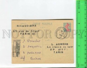 466485 France 1964 real posted Paris Austerlitz Train Station Postal Stationery