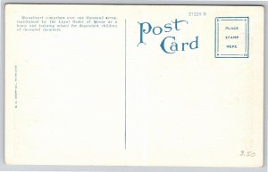 Dams~Moose Lake & Dam Mooseheart Aurora Illinois~Vintage Postcard