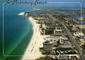 Florida St Petersburg Beach Aerial View Looking South