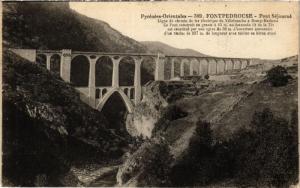 CPA Pyrénées Orientales FONTPEDROUSE Pont Sejourne Ligne de chemin (451392)