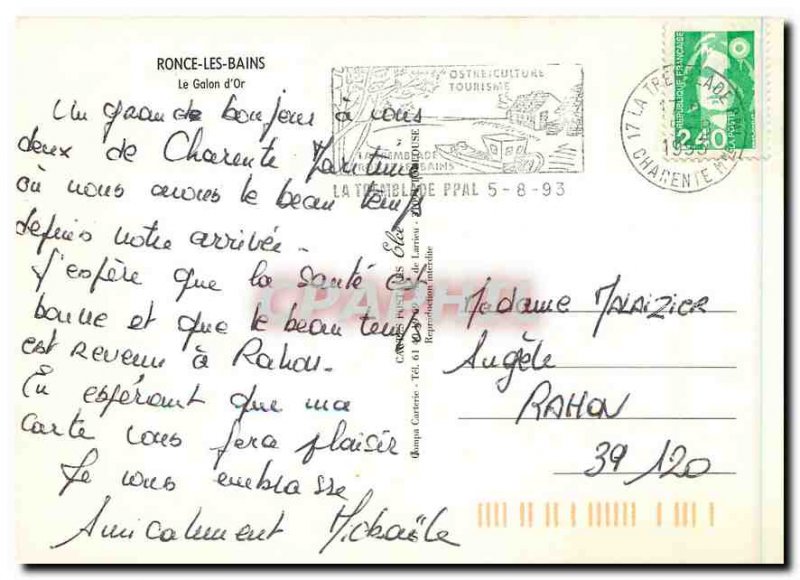 Postcard Modern Bramble Bains Galon d'Or