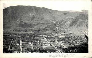 Aspen CO and Red Mountains 1930s Re-issue Repro Vintage Real Photo Postcard
