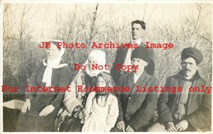 Native Ethnic Culture Costume, RPPC, Group of People in Winter Clothing