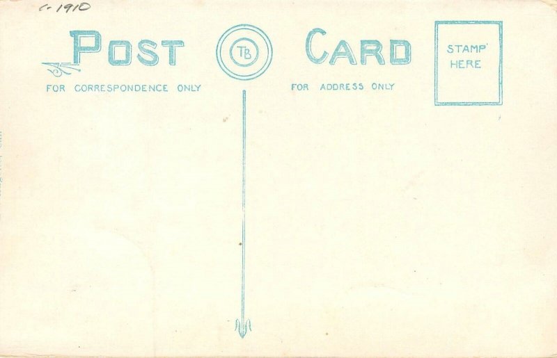 C1910 Long Beach California Dry Dock transportation Postcard 25-1319