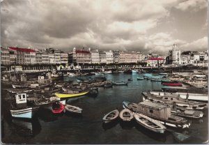 Spain La Coruna Wharf Vintage RPPC BS.26