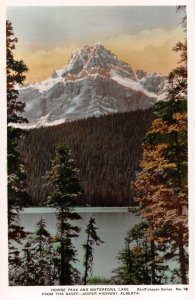 RPPC HOWSE PARK & WATERFOWL LAKE BANFF JASPER ALBERTA CANADA REAL PHOTO POSTCARD