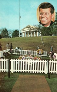 Vintage Postcard Nations Capital Arlington Nat'l Cemetery John Kennedy 35th Pres