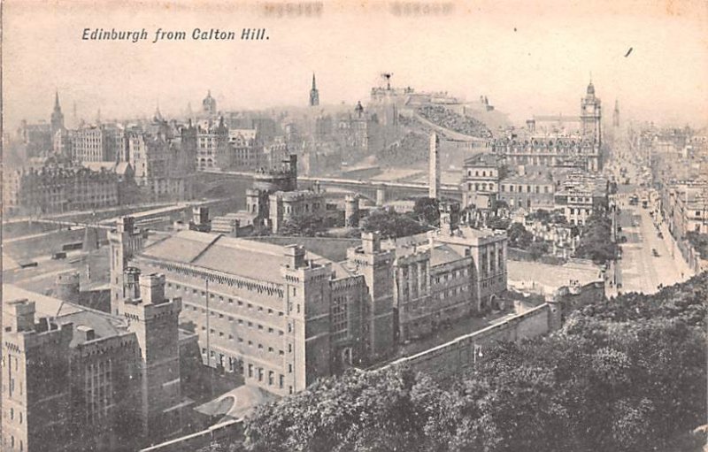 Edinburgh from Calton Hill Scotland, UK Unused 