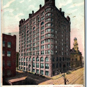 c1910s Minneapolis Minn Downtown Metropolitan Life Building Dirt Road Crane A225