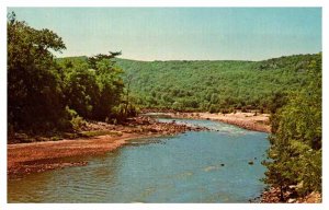 Postcard WATER SCENE Beacon Falls Connecticut CT AR9691