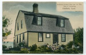 Ethan Allen Birthplace Litchfield Connecticut 1908 postcard