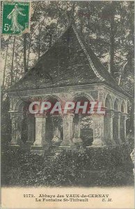 Old Postcard 2172 abbey worth of cernay fountain st thibault