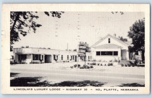 1952 North Platte Nebraska NE Vintage Postcard Lincoln Luxury Lodge Highway 30