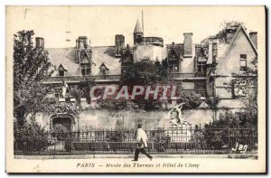 Old Postcard Paris Musee des Thermes et Hotel de Cluny