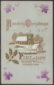 A Merry Christmas,Church,Holly