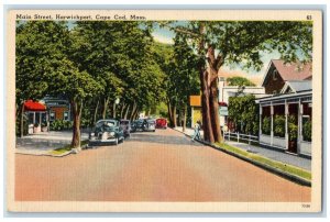 c1940's Main Street Harwichport Cape Cod Massachusetts MA Vintage Postcard