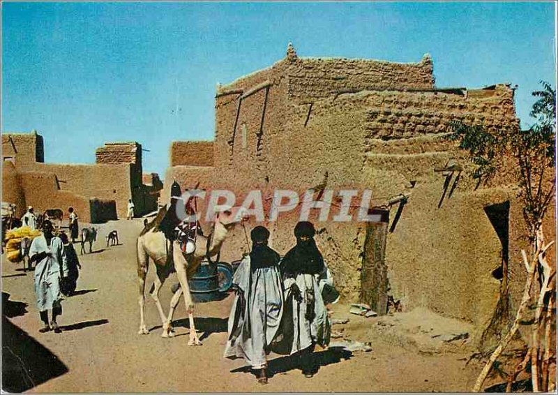 Modern Postcard Republic of Niger Agadez A city street