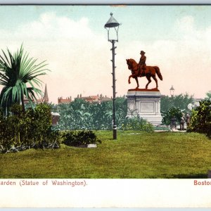 c1900s UDB Boston, Mass. George Washington Equestrian Statue Public Dresden A205