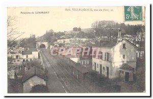 Old Postcard Panorama of Lormont (train)