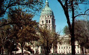 Kansas Topeka The State Capitol Building 1957