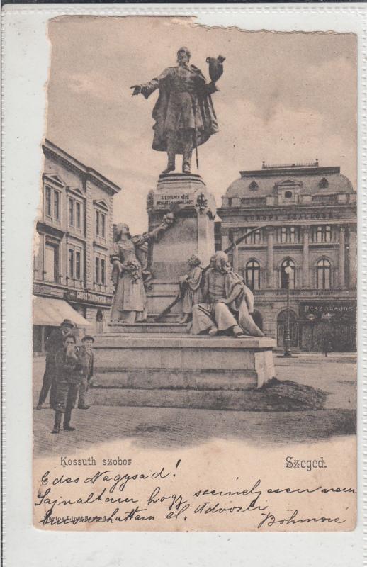 Hungary Szeged 1904 Kossuth szobor