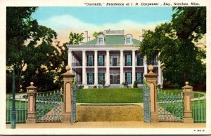 Misissippi Natchez Dunleith Residence Of J N Carpenter Curteich