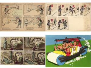 CARTOONS incl. DISNEY 66 Postcards mostly pre-1970