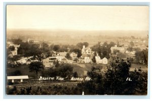 c1940s Bird's Eye View of Trees and Houses, Alfred Maine ME RPPC Postcard