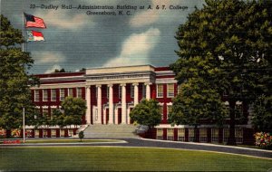 North Carolina Greensboro Dudley Hall Administration Building A & T College C...