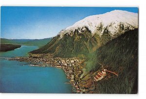 Juneau Alaska AK Vintage Postcard General View