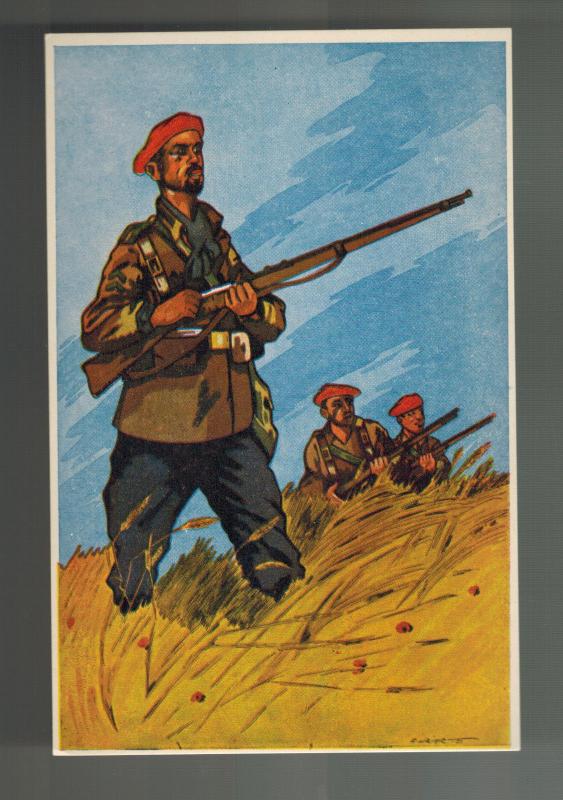 Mint Spain Civil War Postcard set 9 Saviors of the Nation Fascist Army