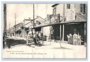 1906 Owl Cigars 5¢ Sign New Orleans. Postcard P30E