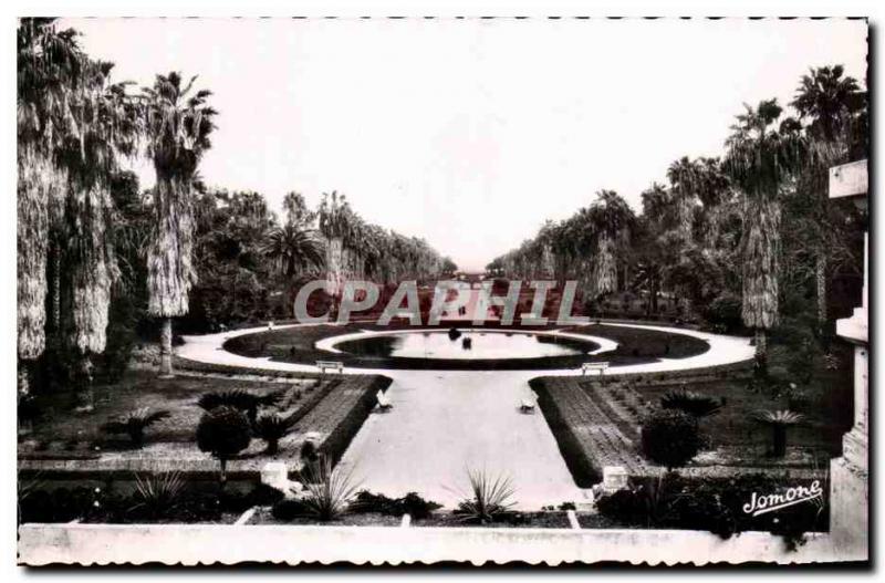 Old Postcard Garden of Algiers test