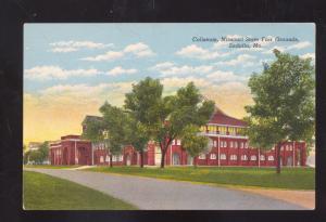 SEDALIA MISSOURI STATE FAIR COLISEUM ANTIQUE VINTAGE POSTARD MO.