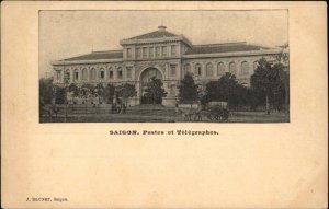 Saigon Vietnam Postes & Telegraphes c1900 UDB French Issued Postcard