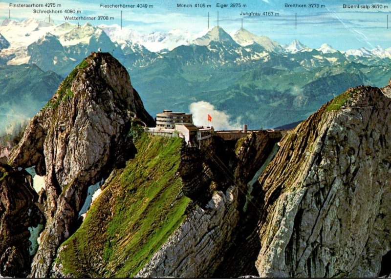 Switzerland Berner Aplen Pilatus-Kulm Hotel Bellevue 1987