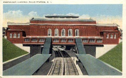 Central Falls Station, Pawtucket, Rhode Island, RI, USA Railroad Train Depot ...