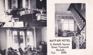 Mayfair Hotel at Great Yarmouth Real Photo Postcard