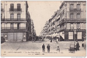 SAINT-NAZAIRE (Loire Atlantique), France, 1900-1910s ; La Rue Villez-Martin