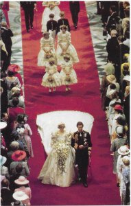 Wedding of Prince Charles to Diana St. Pauls Cathedral July 29 1981 England