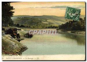 Old Postcard Saint Chamond Dam