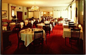 Vtg Stockbridge Massachusetts MA The Red Lion Inn Dining Room Unused Postcard