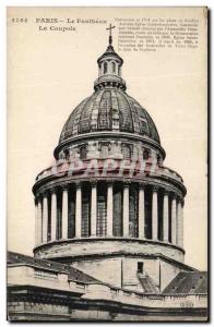 Paris Old Postcard Pantheon The dome
